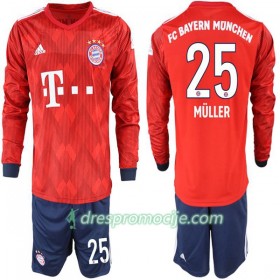 FC Bayern München Dres Müller 25 Dječji Domaći 2018/19 Dugim Rukavima